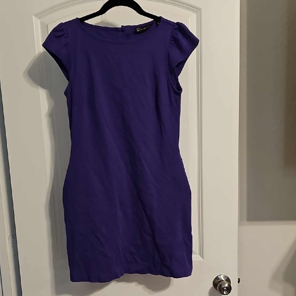 New York & Company Purple Mini Dress